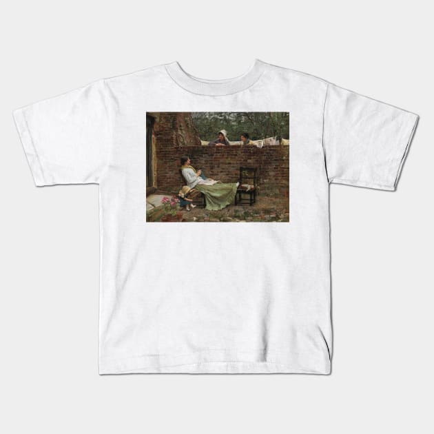 Good Neighbours by John William Waterhouse Kids T-Shirt by Classic Art Stall